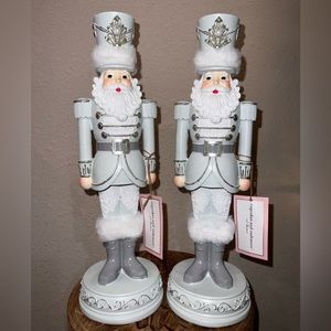 Set of Two (2) Cupcakes and Cashmere Pastel Blue Nutcrackers